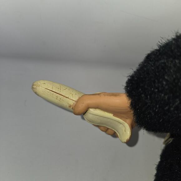 Vintage Zippy Monkey Mr Bim Zip Plush Banana Toy Rubber Face Doll 16" - Picture 4 of 16